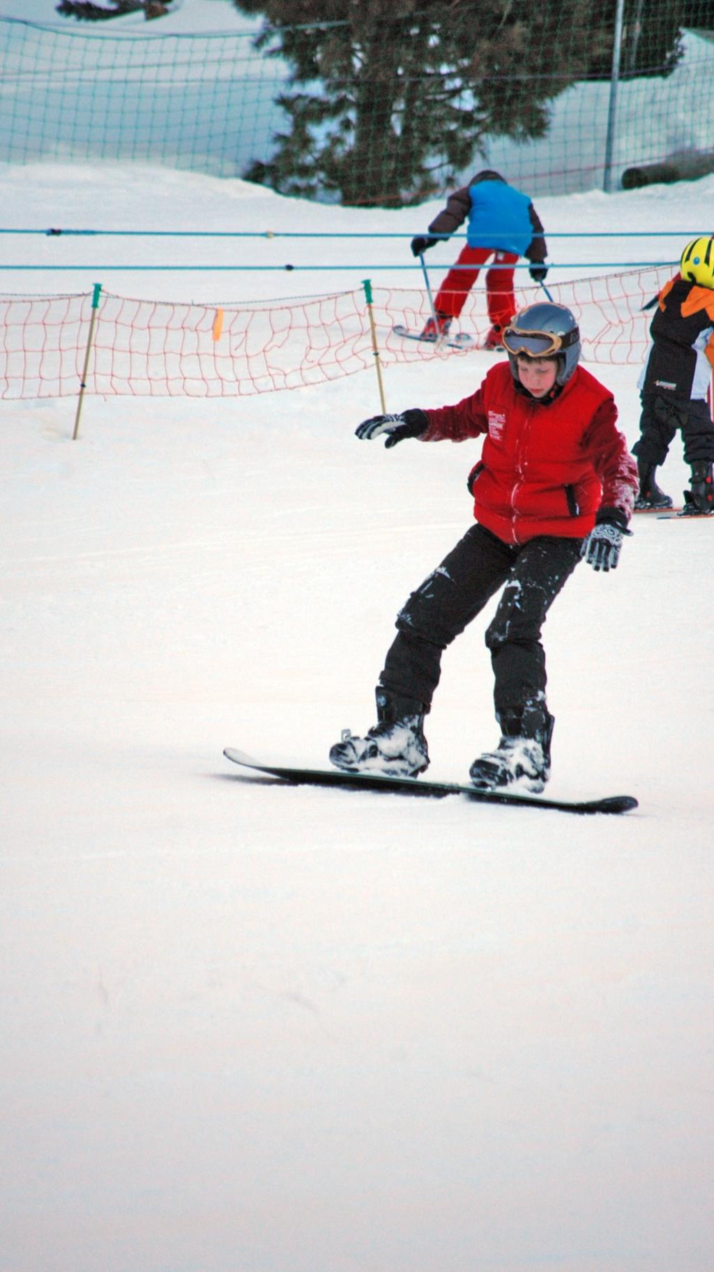 Snowboarden en skiën in Saas Almagell