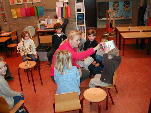 Casper verjaardag op school